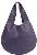 Martha Round Shopper - deep purple